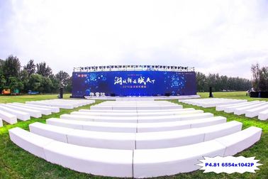 Kolorowy wyświetlacz zewnętrzny LED P4.81mm 6554 * 1024P Do reklamy na scenie